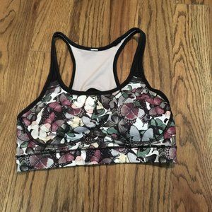 LULULEMON Sweaty Or Not Bra II So Fly Butterfly 6